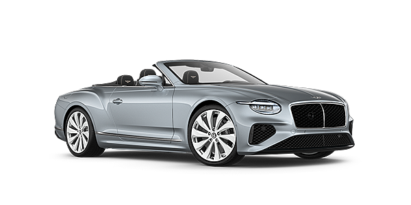 Bentley Lima New Bentley Continental GTC convertible front three quarters in Silverlake paint